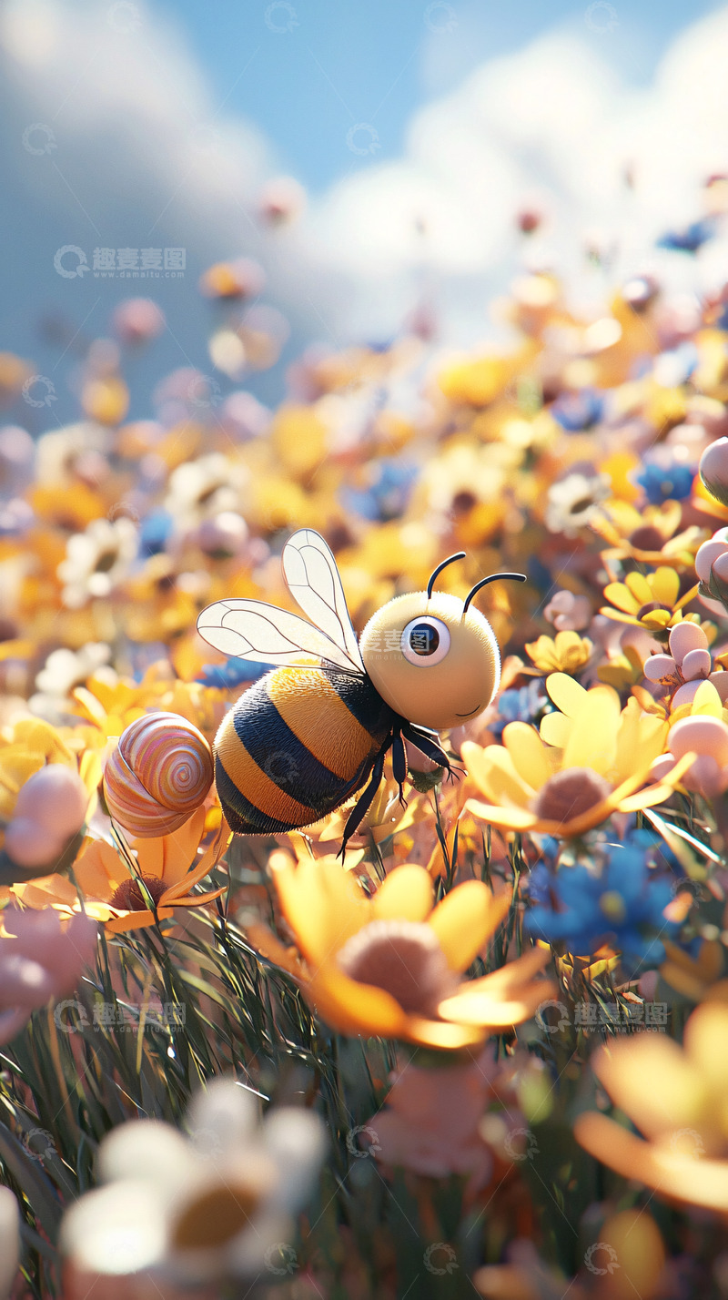卡通小蜜蜂