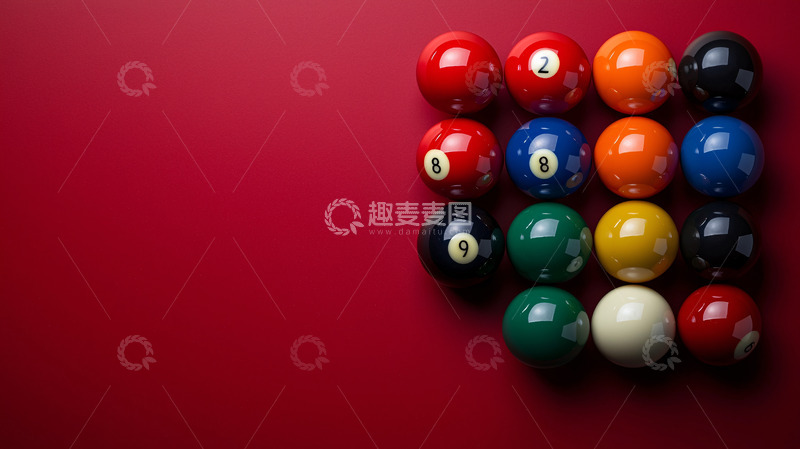 高清大图下载【趣麦麦图】台球