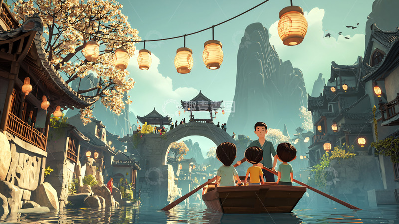 高清大图下载【趣麦麦图】水墨江南