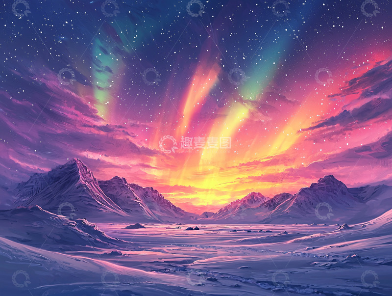 高清大图下载【趣麦麦图】极光