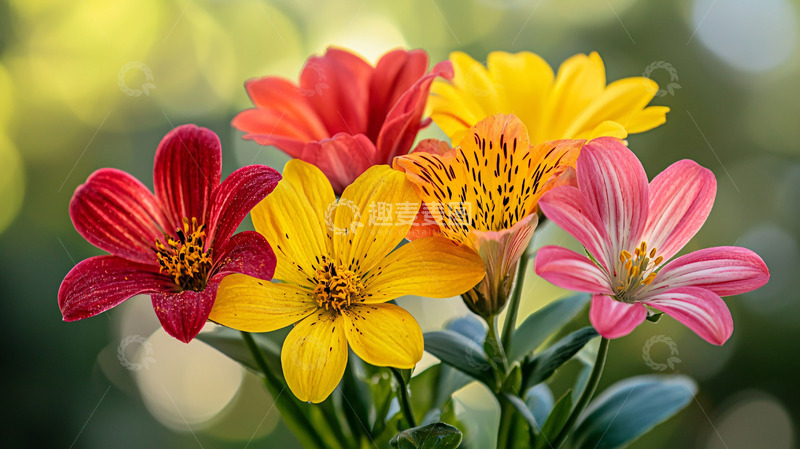 高清大图下载【趣麦麦图】五彩缤纷的鲜花