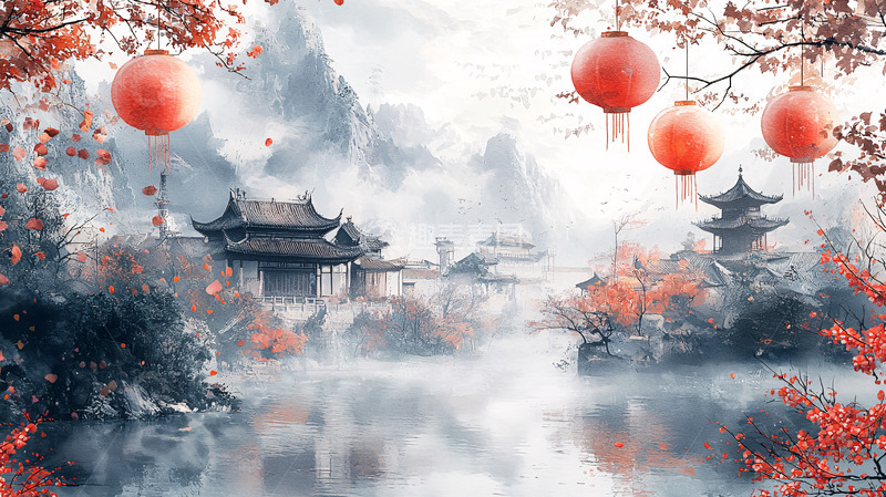 高清大图下载【趣麦麦图】水墨江南