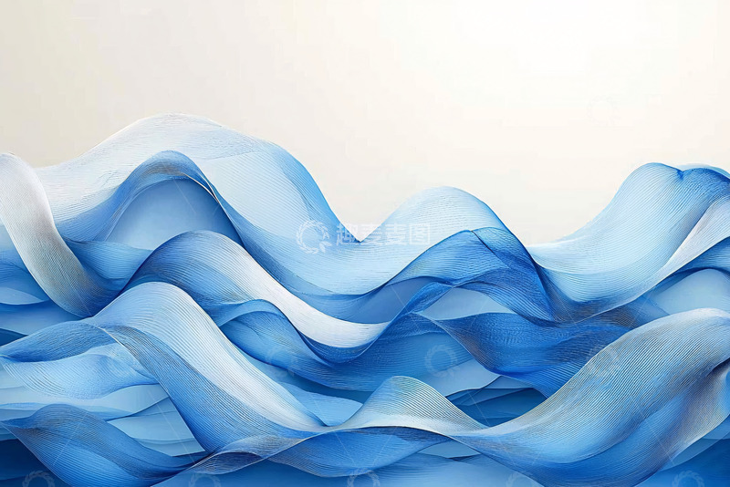 高清大图下载【趣麦麦图】蓝色波浪