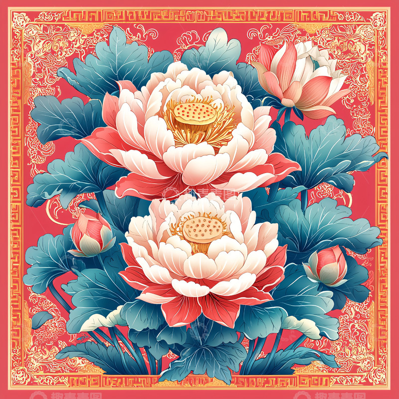 高清大图下载【趣麦麦图】盛开的莲花