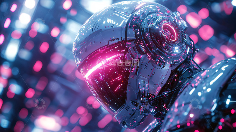 高清大图下载【趣麦麦图】未来科技感机器人