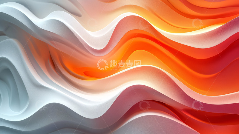 高清大图下载【趣麦麦图】抽象艺术波浪背景