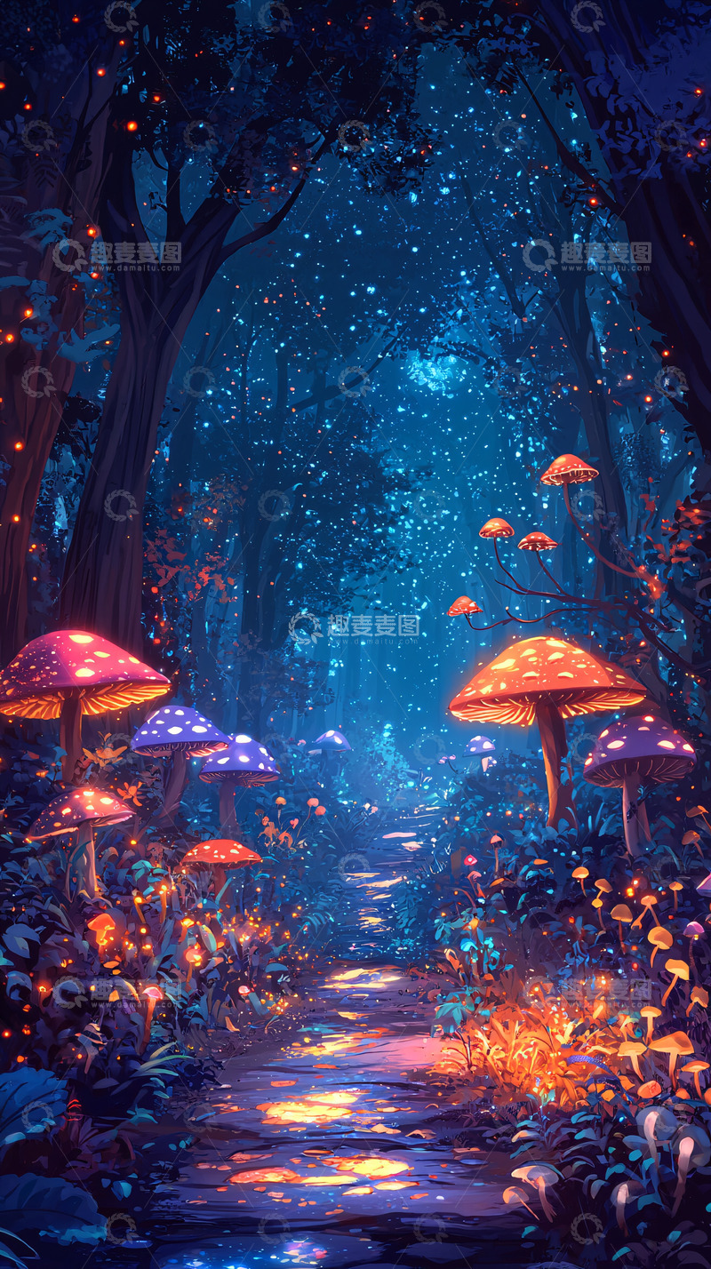 高清大图下载【趣麦麦图】梦幻森林小路3