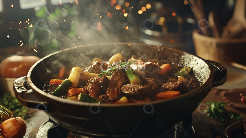 高清大图下载【趣麦麦图】香气四溢的炖肉料理