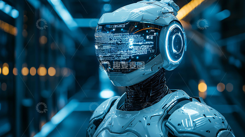 高清大图下载【趣麦麦图】未来科技感的机器人