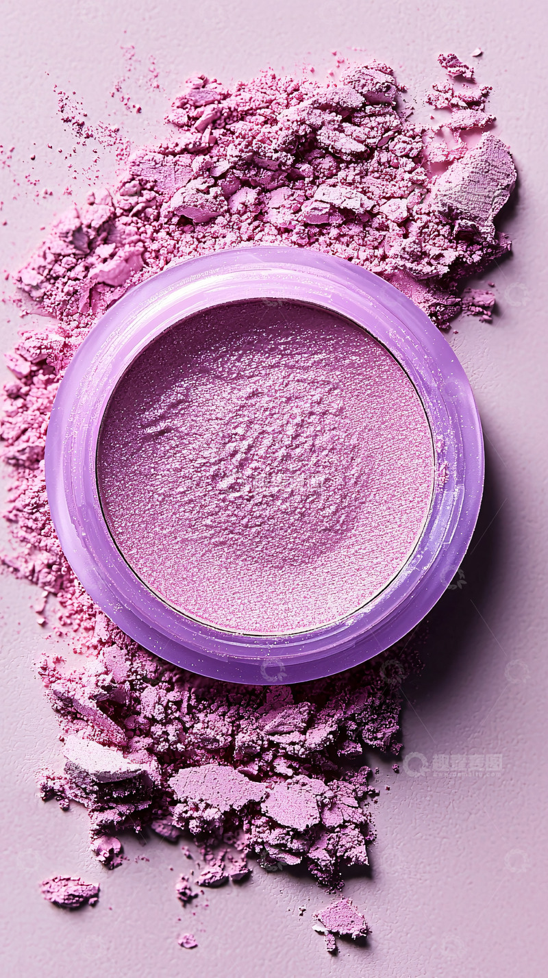 高清大图下载【趣麦麦图】-紫色眼影粉