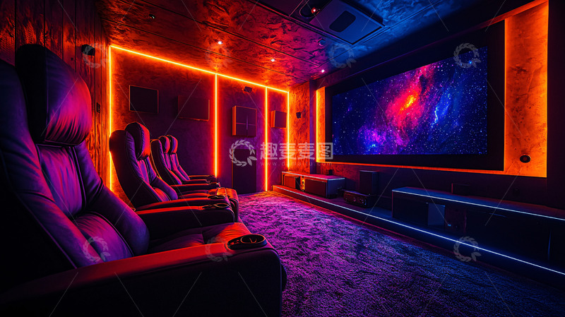 高清大图下载【趣麦麦图】家庭影院氛围感十足