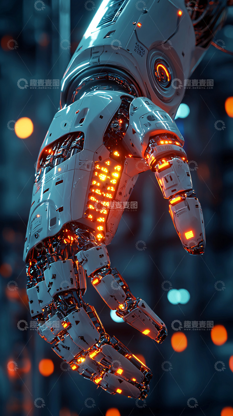 高清大图下载【趣麦麦图】机械手臂特写