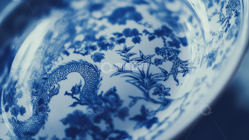 高清大图下载【趣麦麦图】青花瓷器特写