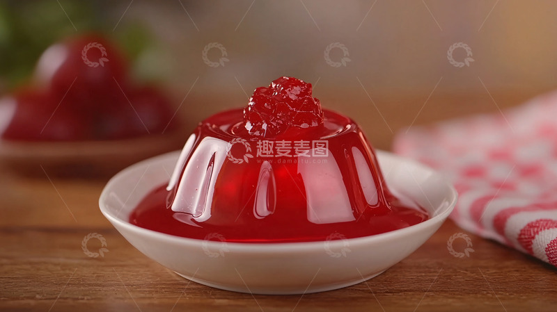 高清大图下载【趣麦麦图】红宝石色果冻