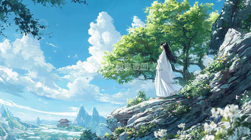 高清大图下载【趣麦麦图】古风女子