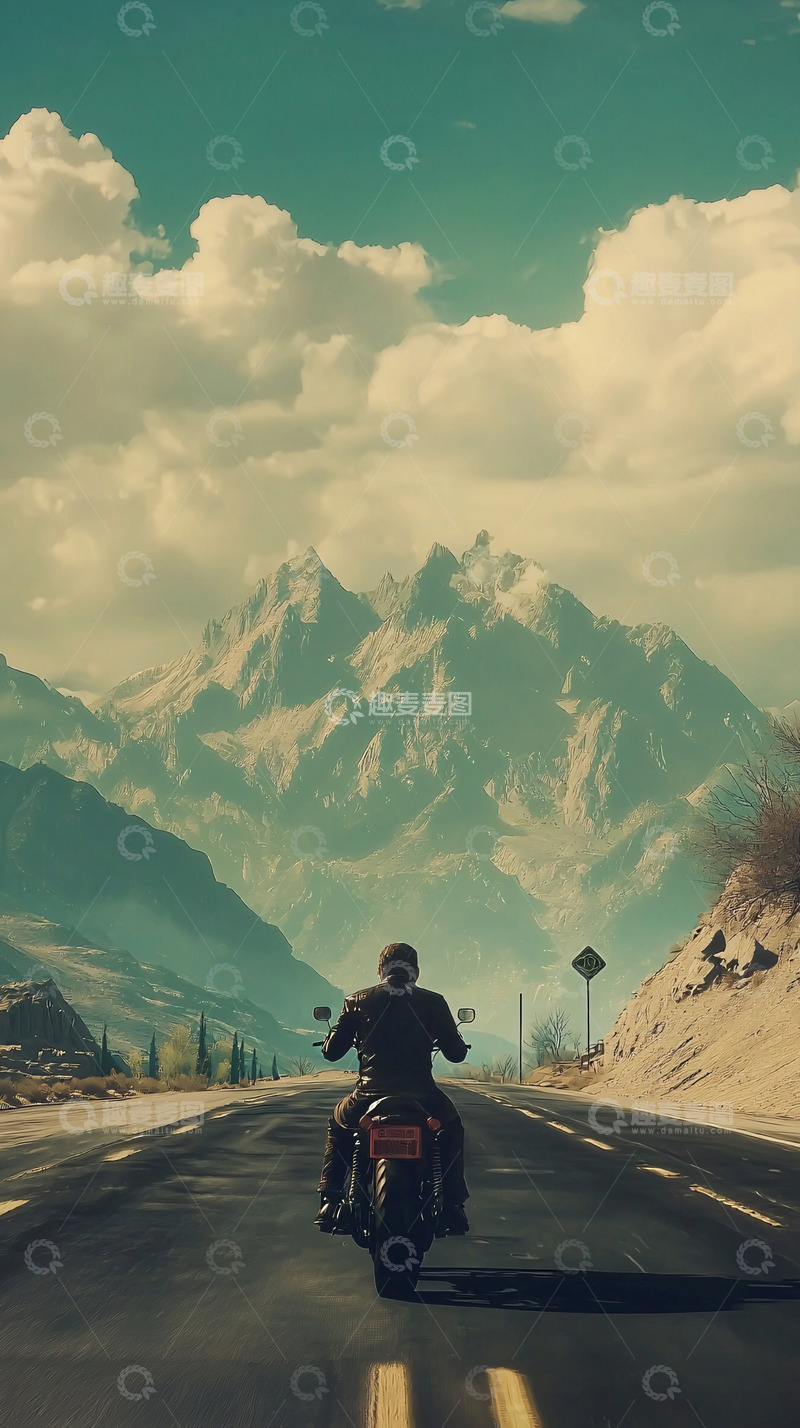 高清大图下载【趣麦麦图】公路骑行