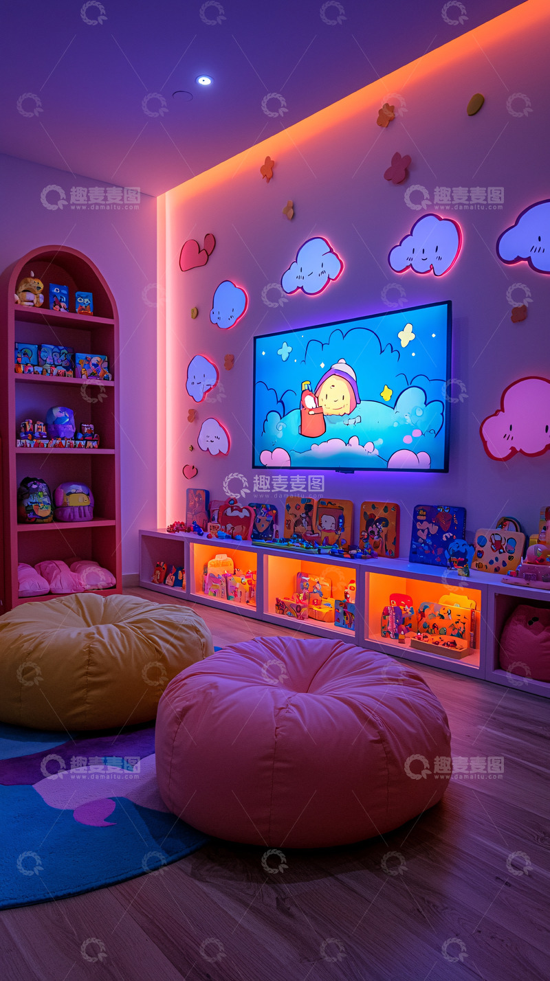 高清大图下载【趣麦麦图】室内儿童娱乐室