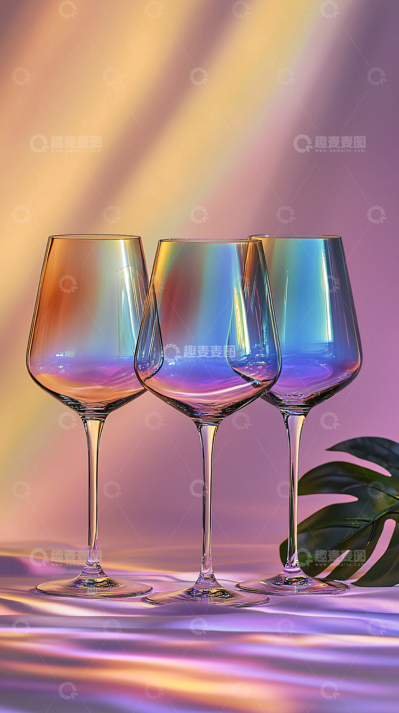 高清大图下载【趣麦麦图】彩虹酒杯