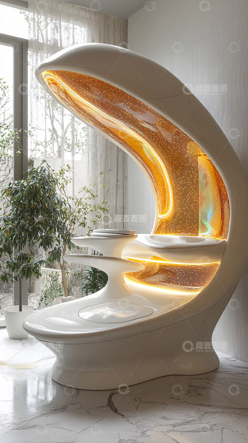 高清大图下载【趣麦麦图】未来感浴室装置