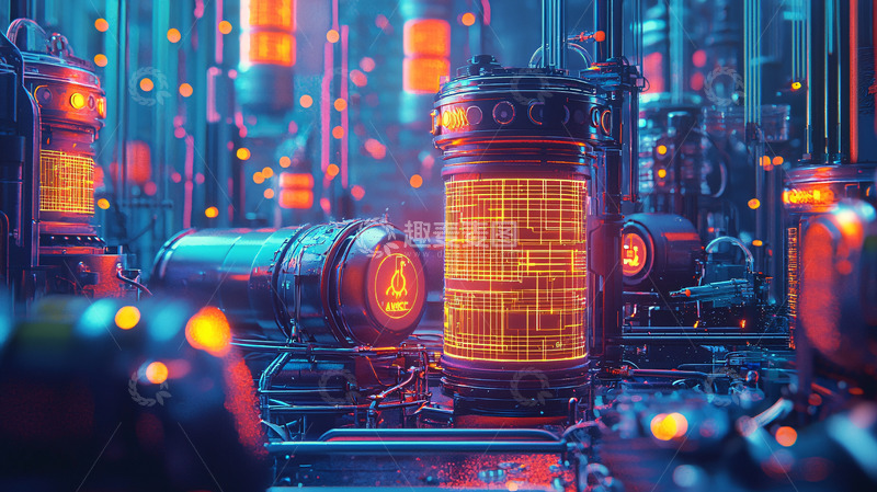 高清大图下载【趣麦麦图】赛博朋克风格未来城市