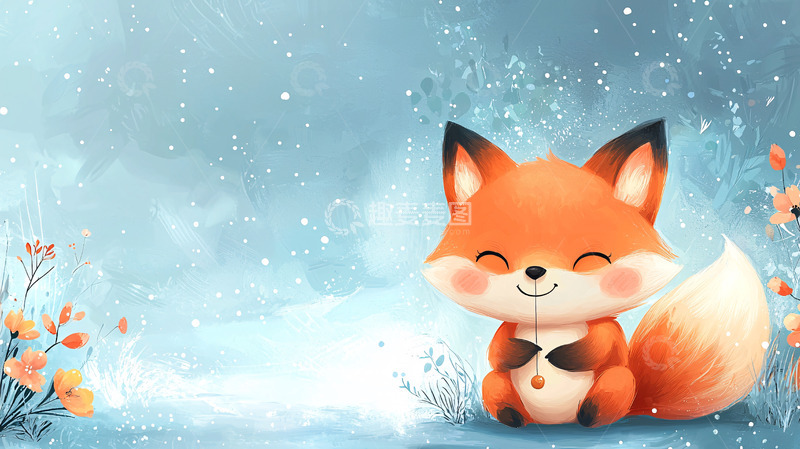 高清大图下载【趣麦麦图】可爱小狐狸