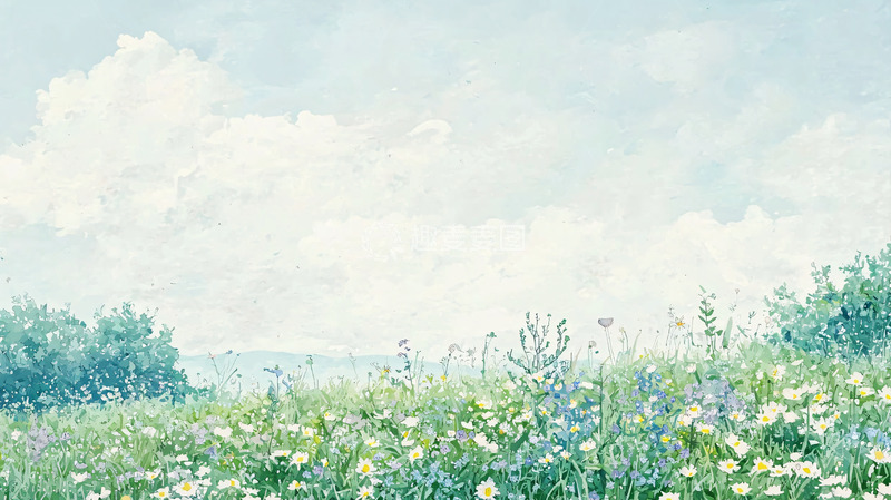高清大图下载【趣麦麦图】清新淡雅田园风光
