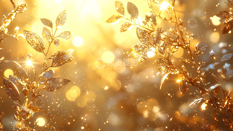 高清大图下载【趣麦麦图】金色树叶