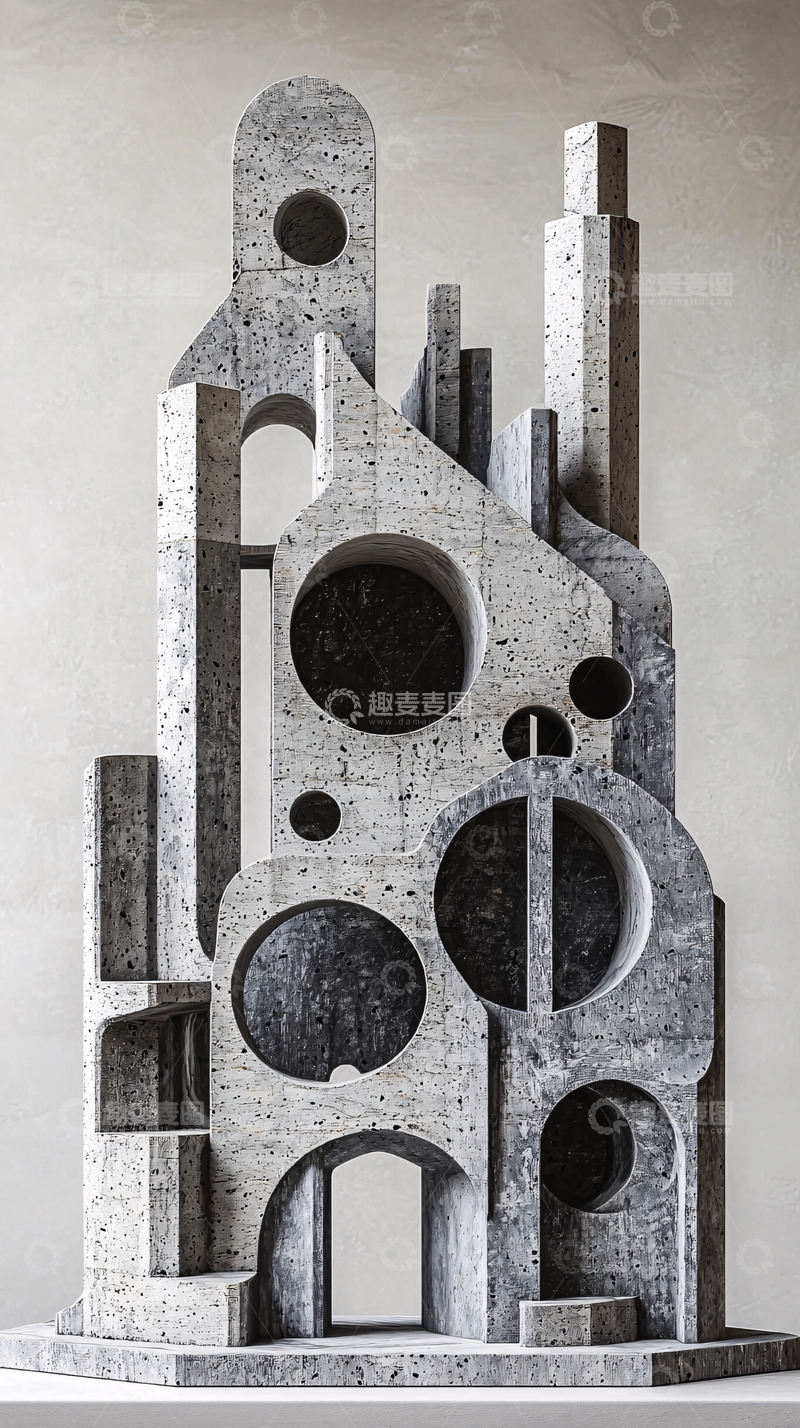 高清大图下载【趣麦麦图】抽象建筑雕塑