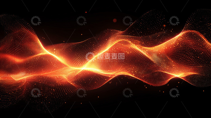 高清大图下载【趣麦麦图】抽象火焰波纹