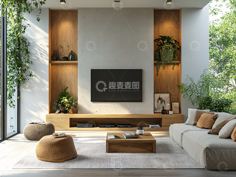 高清大图下载【趣麦麦图】现代简约客厅设计