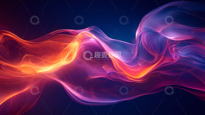 高清大图下载【趣麦麦图】绚丽的光线交织流动