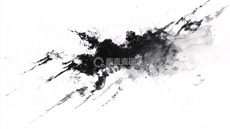高清大图下载【趣麦麦图】水墨画笔触