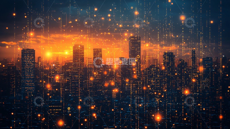 高清大图下载【趣麦麦图】未来都市夜景22