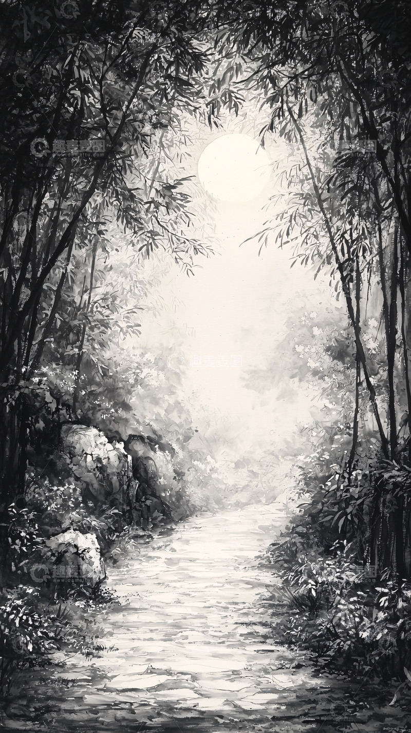 高清大图下载【趣麦麦图】黑白