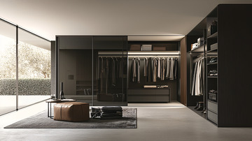 现代简约嵌入式步入式衣帽间