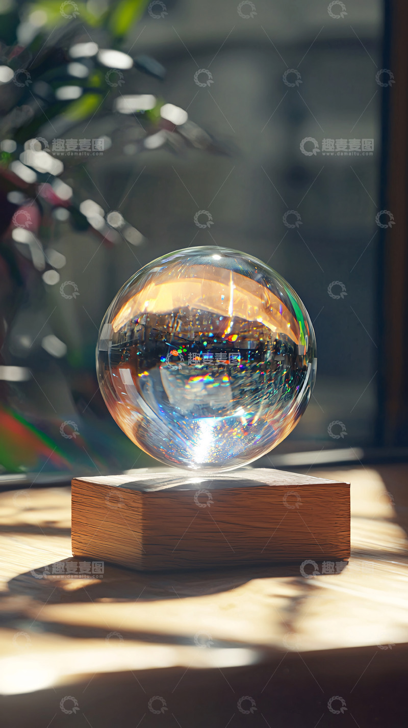 高清大图下载【趣麦麦图】悬浮水晶球