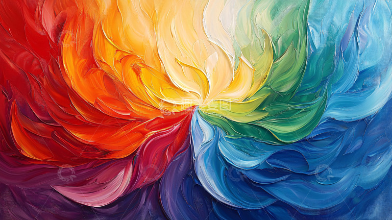 高清大图下载【趣麦麦图】抽象油画
