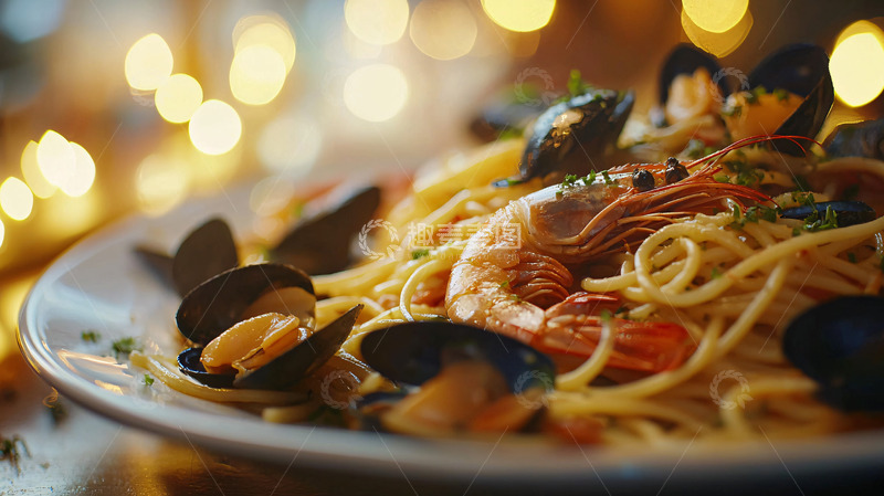 高清大图下载【趣麦麦图】美味海鲜意面
