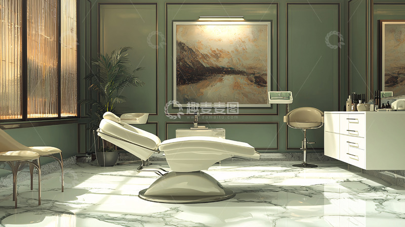 高清大图下载【趣麦麦图】高端美容院诊疗室