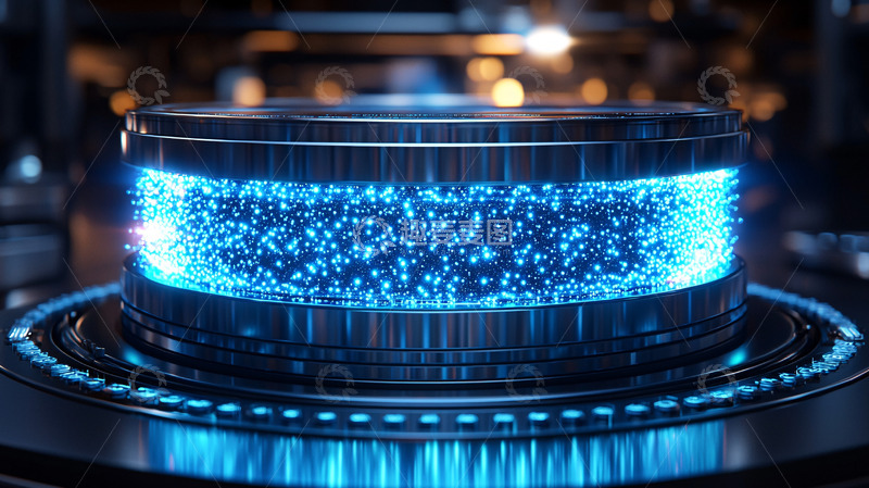 科技感蓝色能量核心