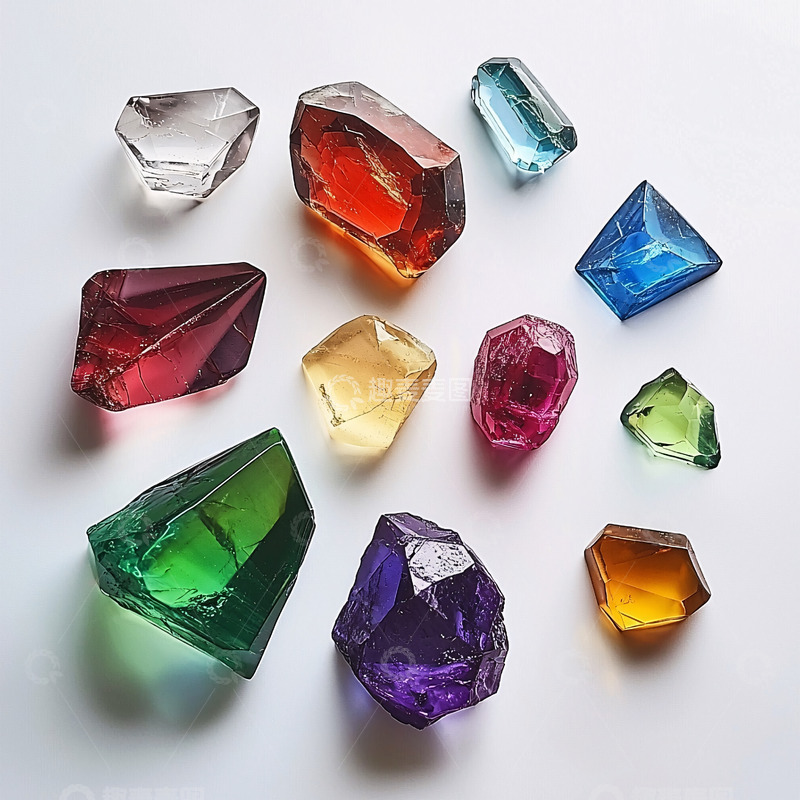 多种形状的宝石