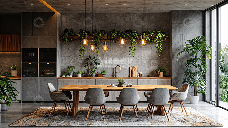 高清大图下载【趣麦麦图】现代简约风格餐厅