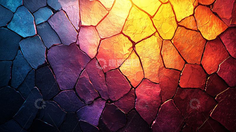高清大图下载【趣麦麦图】彩色石头纹理背景