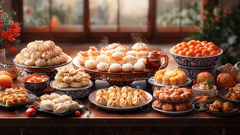 高清大图下载【趣麦麦图】中式糕点