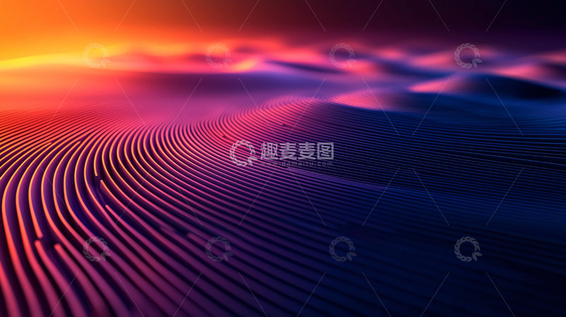 高清大图下载【趣麦麦图】沙漠日落