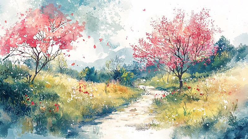 高清大图下载【趣麦麦图】水彩画