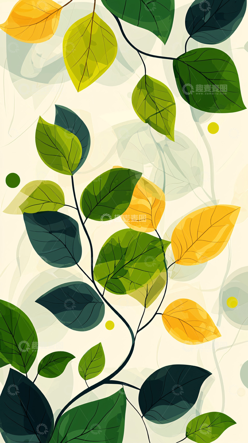 高清大图下载【趣麦麦图】绿色叶子