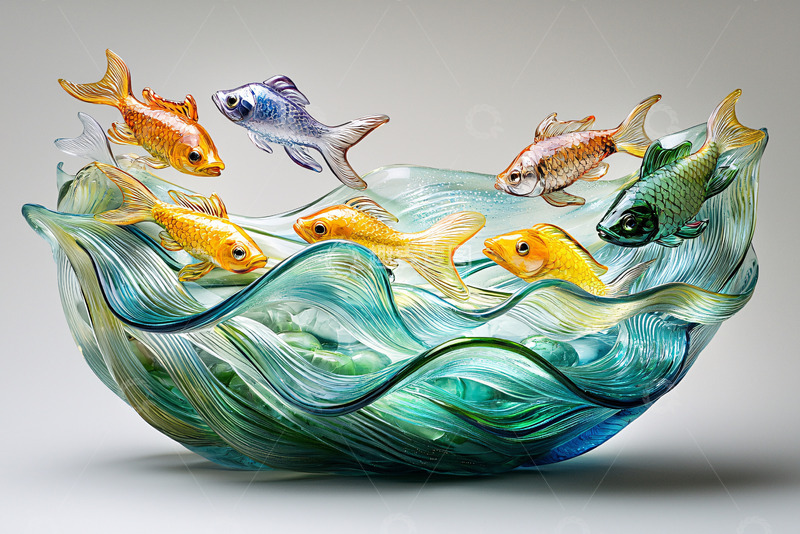 高清大图下载【趣麦麦图】玻璃鱼缸