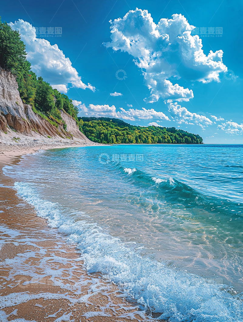 高清大图下载【趣麦麦图】海滩风景如画