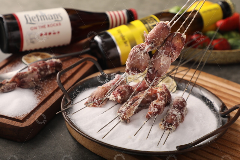 高清大图下载【趣麦麦图】盐焗鸡胗烧烤串